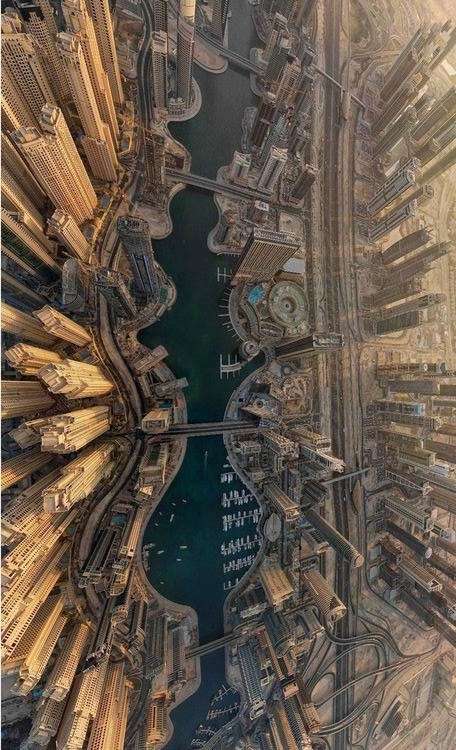 Photo:  Aerial view of Dubai City